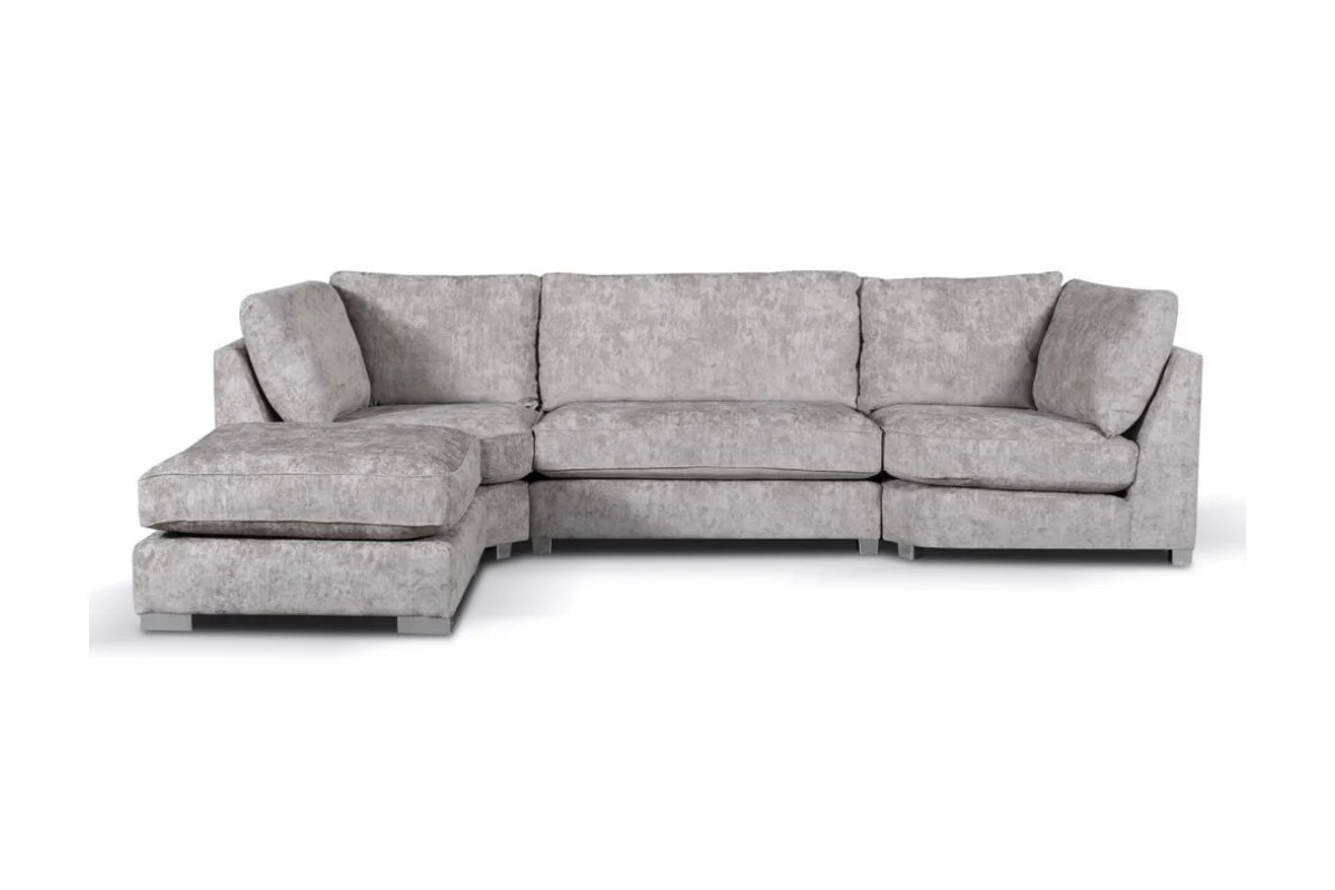 Bishop U-Shaped Sofa Truffle Luxe Chenille - Image 3