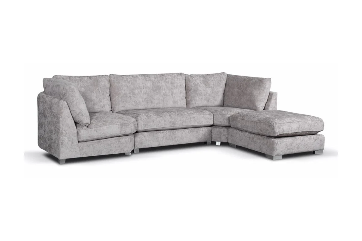 Bishop U-Shaped Sofa Truffle Luxe Chenille - Image 4