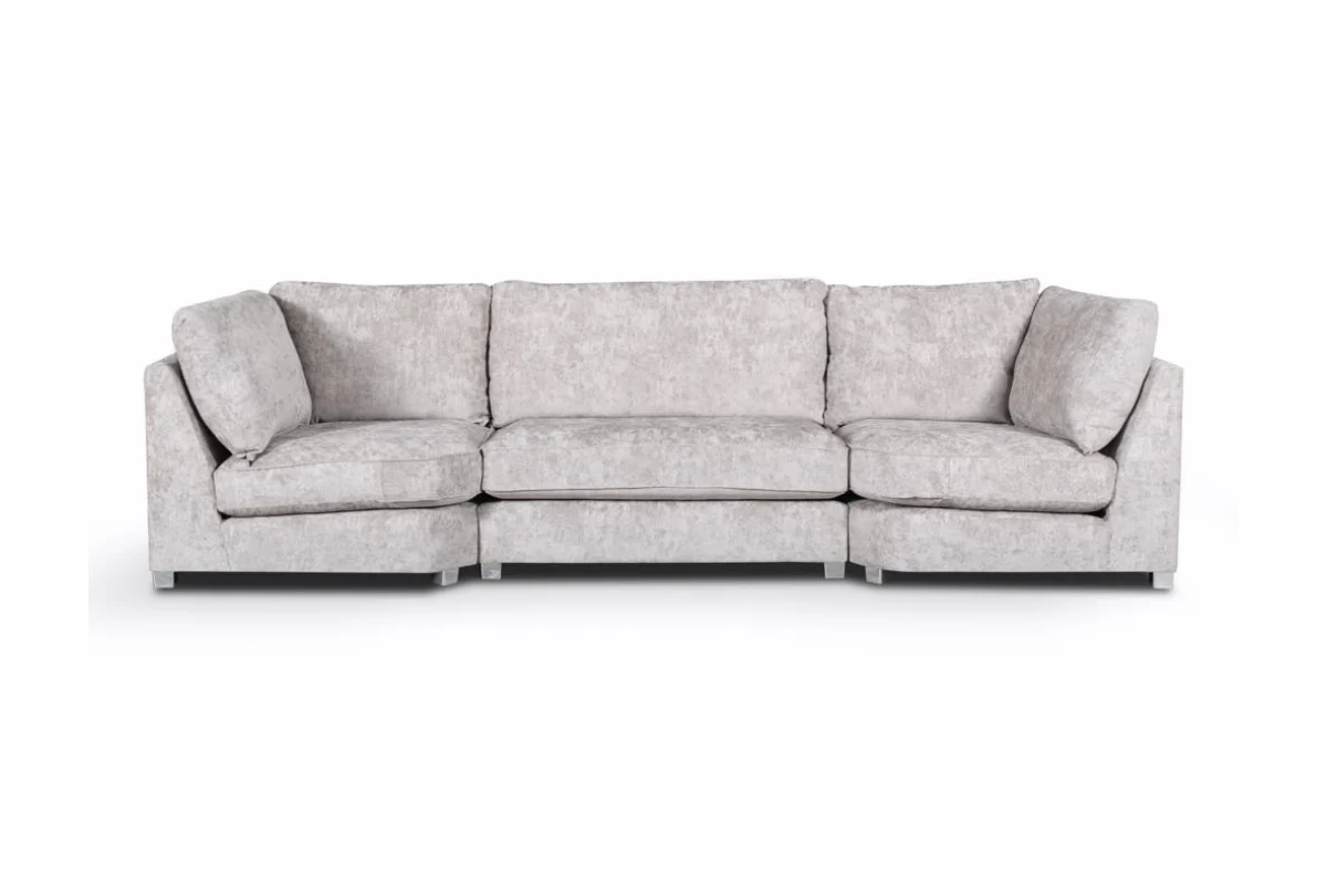 Bishop U-Shaped Sofa Truffle Luxe Chenille - Image 6