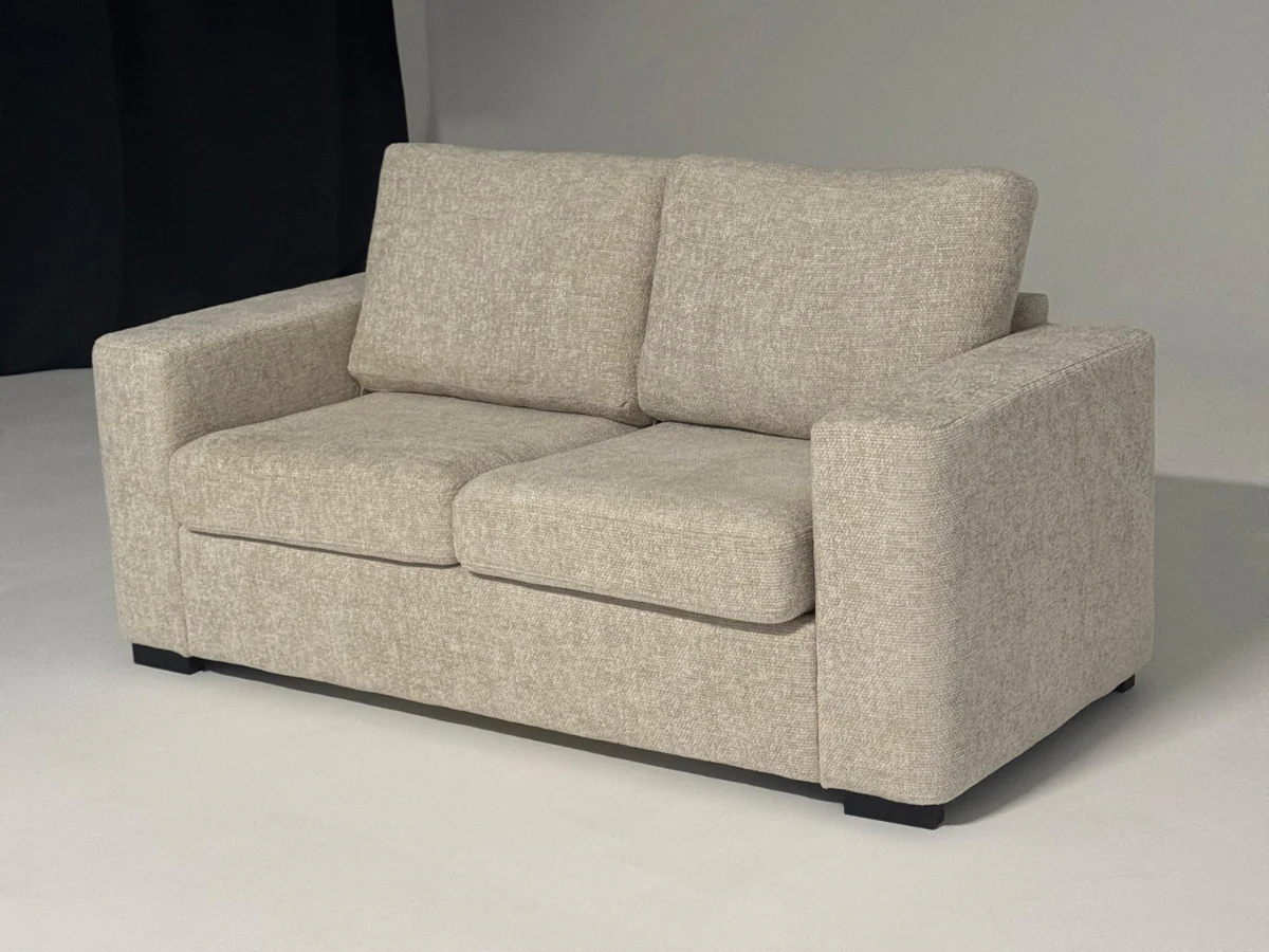 Chestnut 3 Seater Sofa Cream Enzo Fabric - Image 4