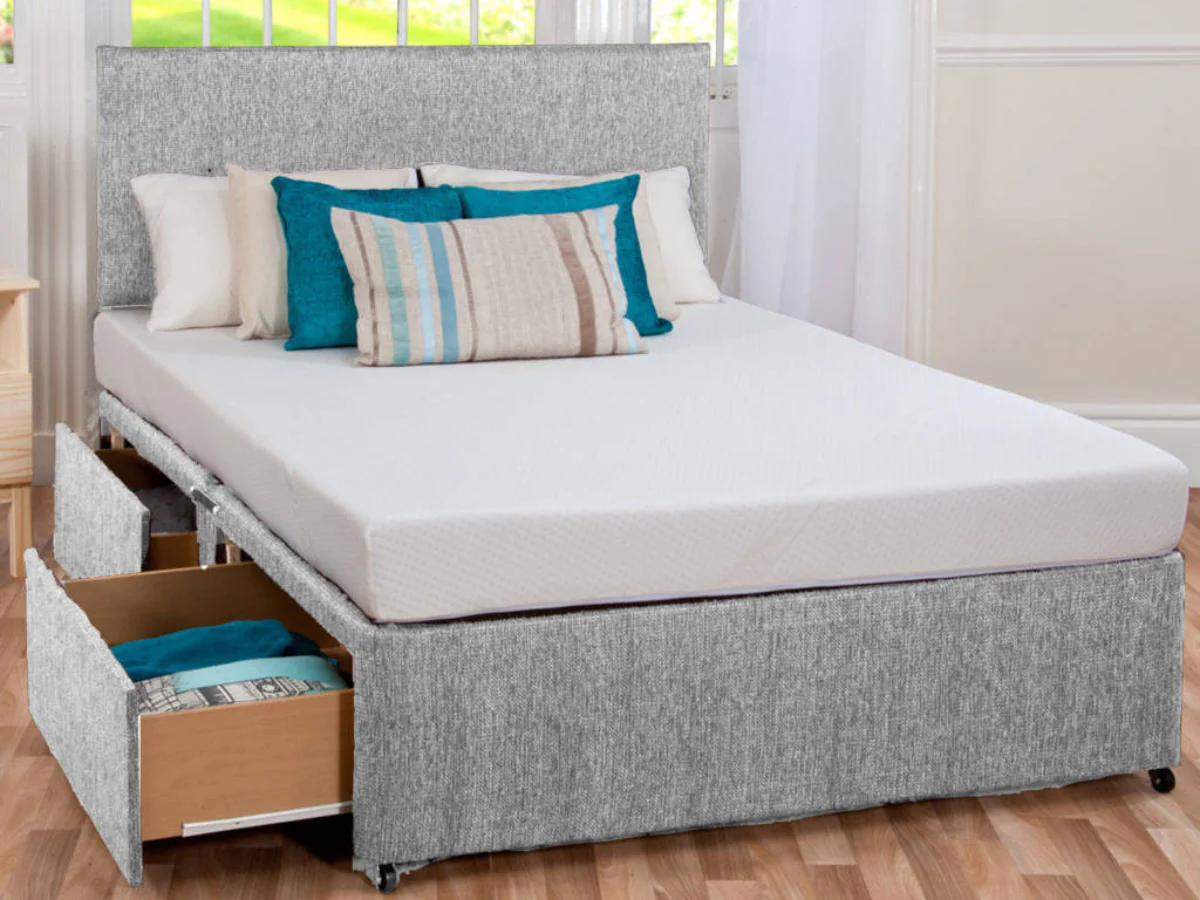 Divan Bed and Sleep Plus Hybrid Mattress with Headboard - more color options - Image 3
