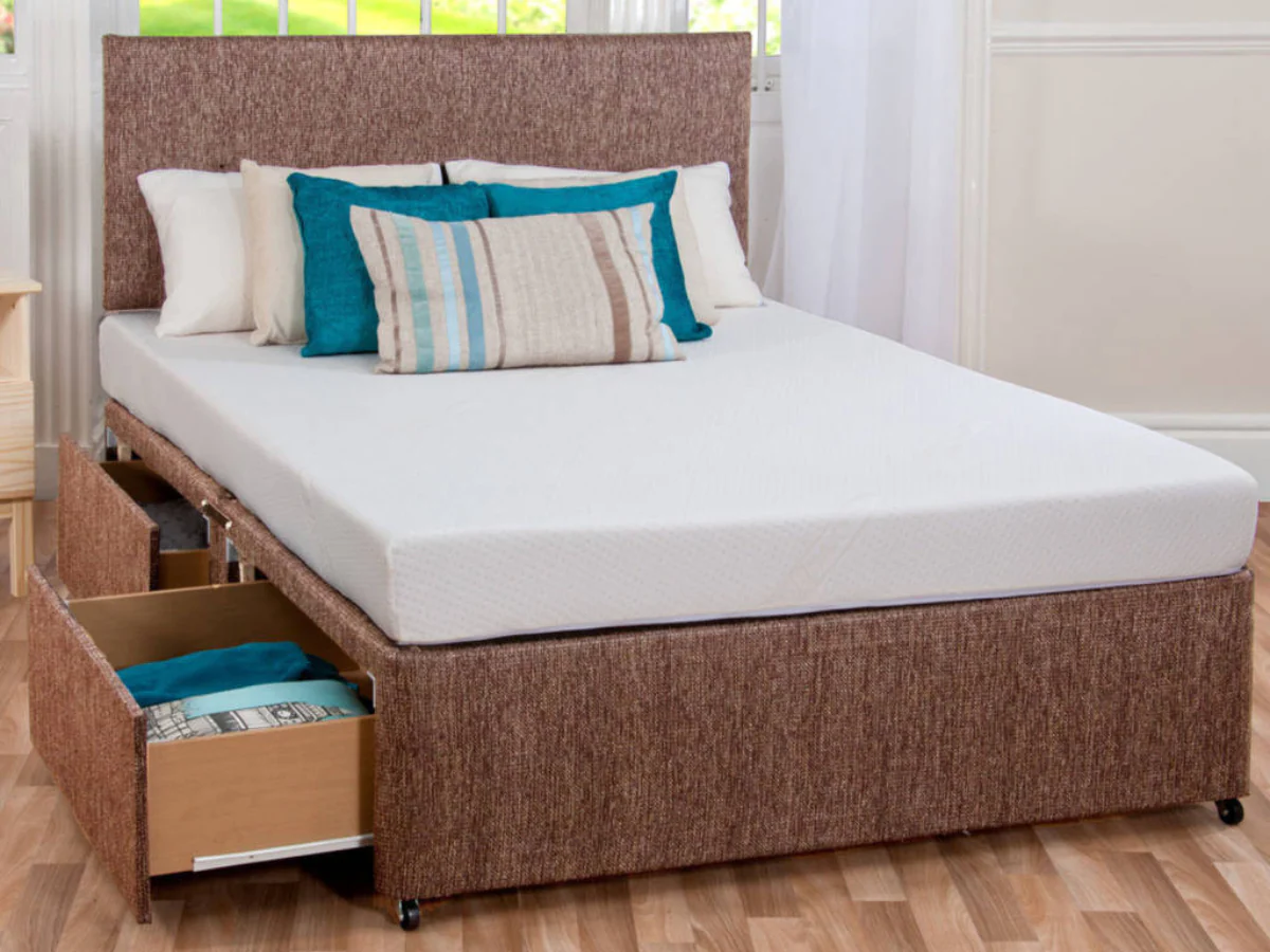 Divan Bed and Sleep Plus Hybrid Mattress with Headboard - more color options - Image 5