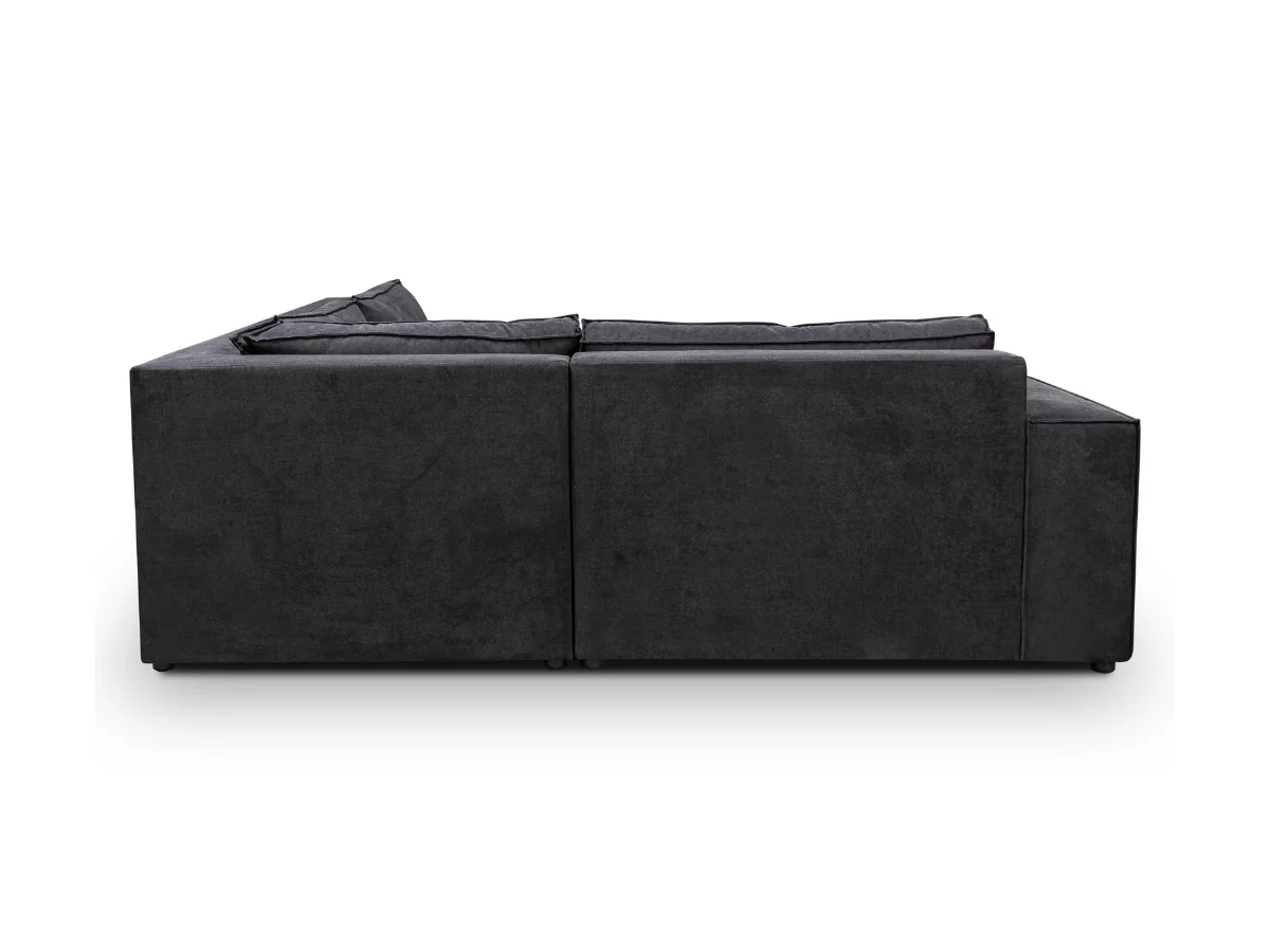 Marlybone Corner Sofa Black Kensington Fabric - Image 4
