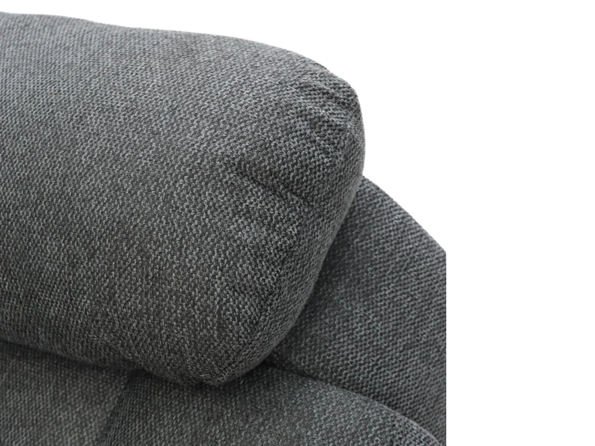 Naples 3+2 Electric Recliner Sofas Grey Chenille Fabric - Image 6