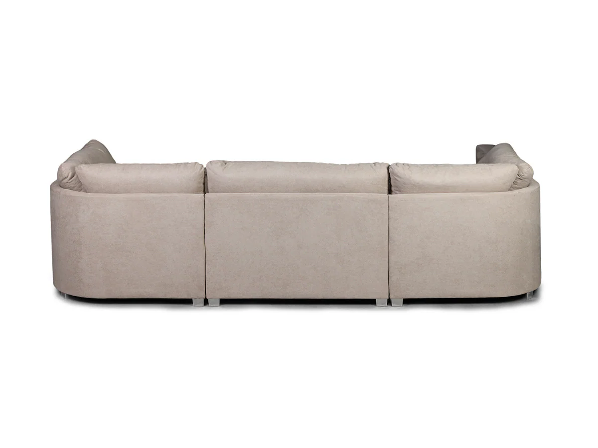 Primrose U Shape Sofa in Cream Kensington Fabric - Image 4