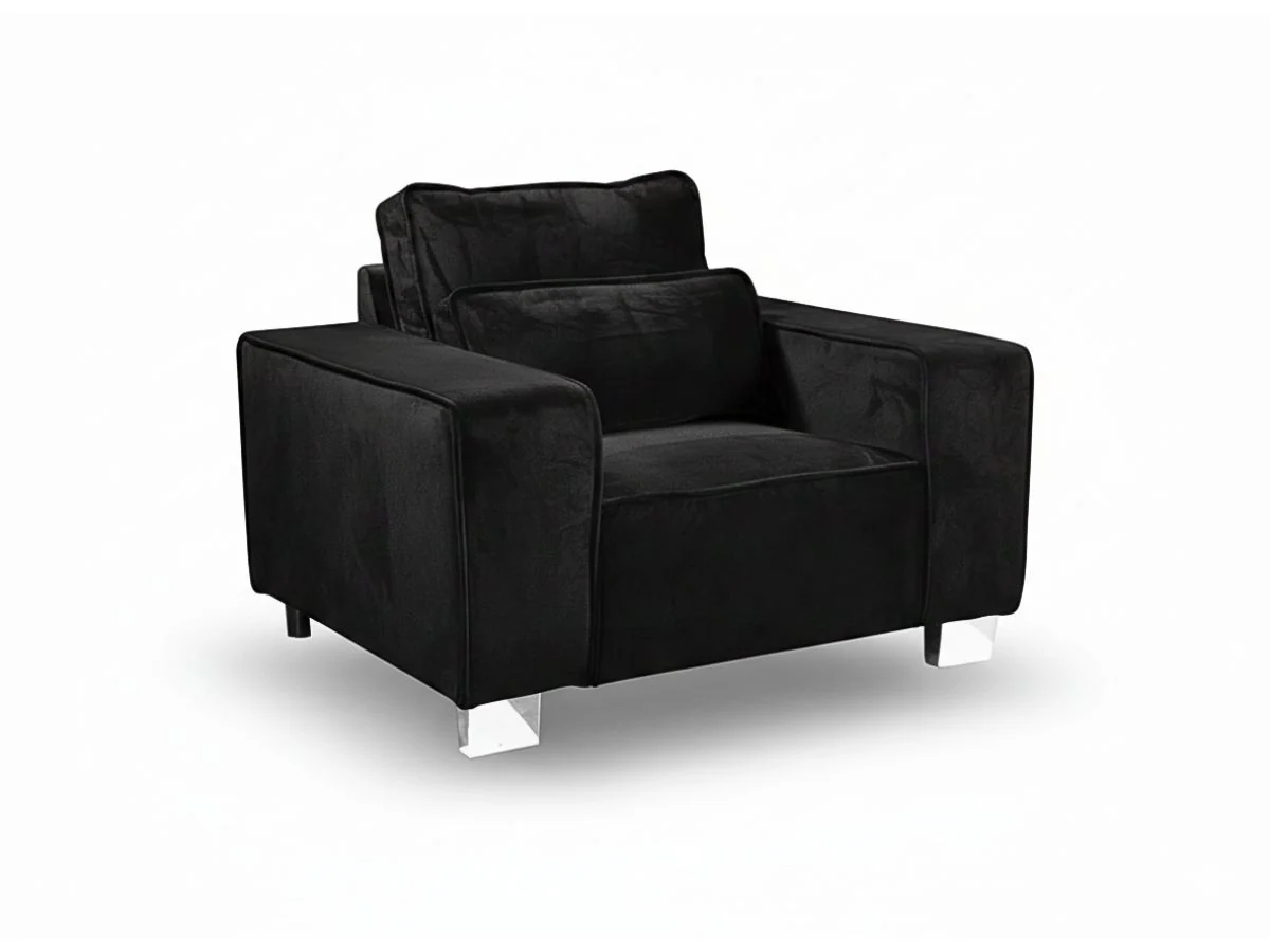 Sloane Luxury Large Armchair with Cushion Plush Velvet - Image 4