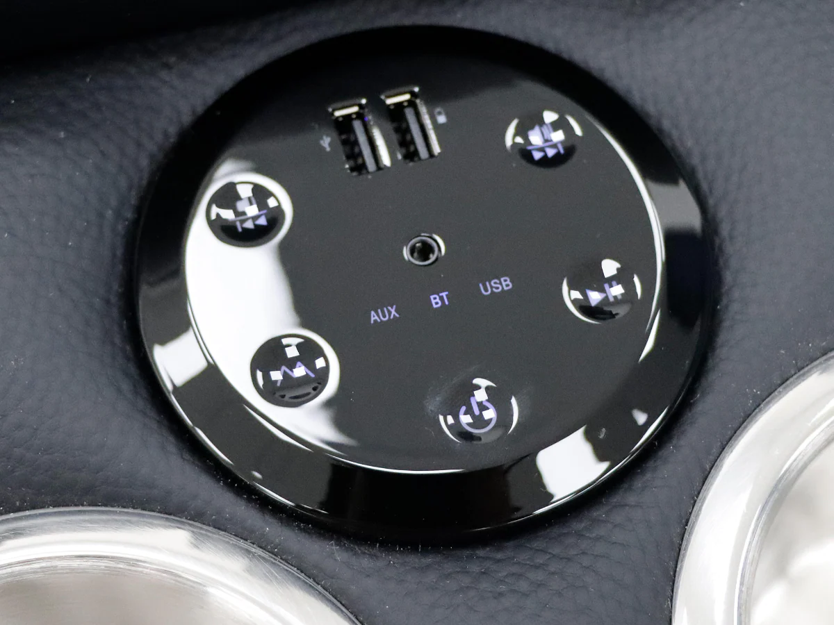 Tech 11 Smart 3+2+1 Electric Recliner Sofa Set Black Aire Leather - Image 12