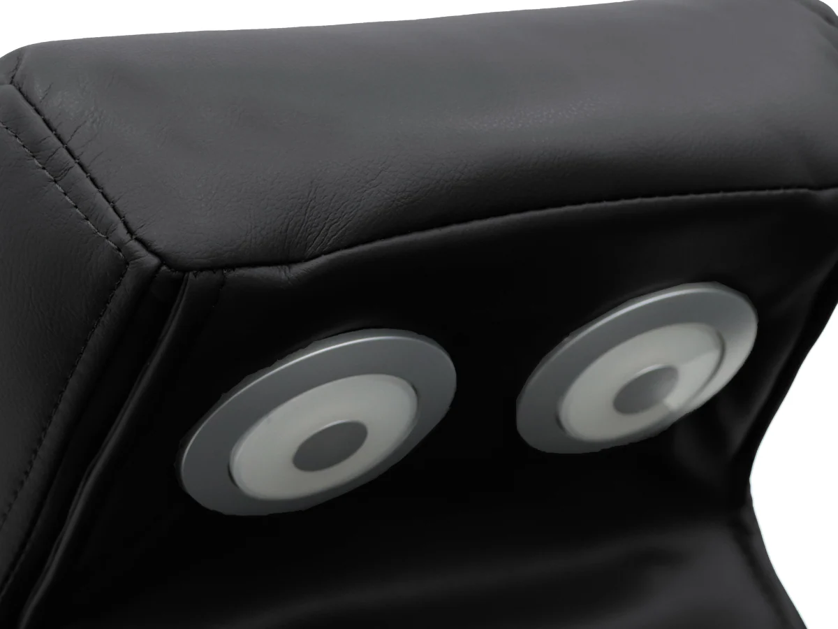 Tech 8 Smart 3+2+1 Electric Recliner Sofa Set Black Aire Leather - Image 10