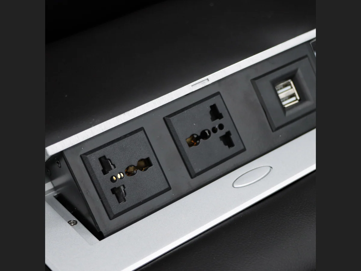 Tech 8 Smart 3 Seater Electric Recliner Sofa Black Aire Leather - Image 10