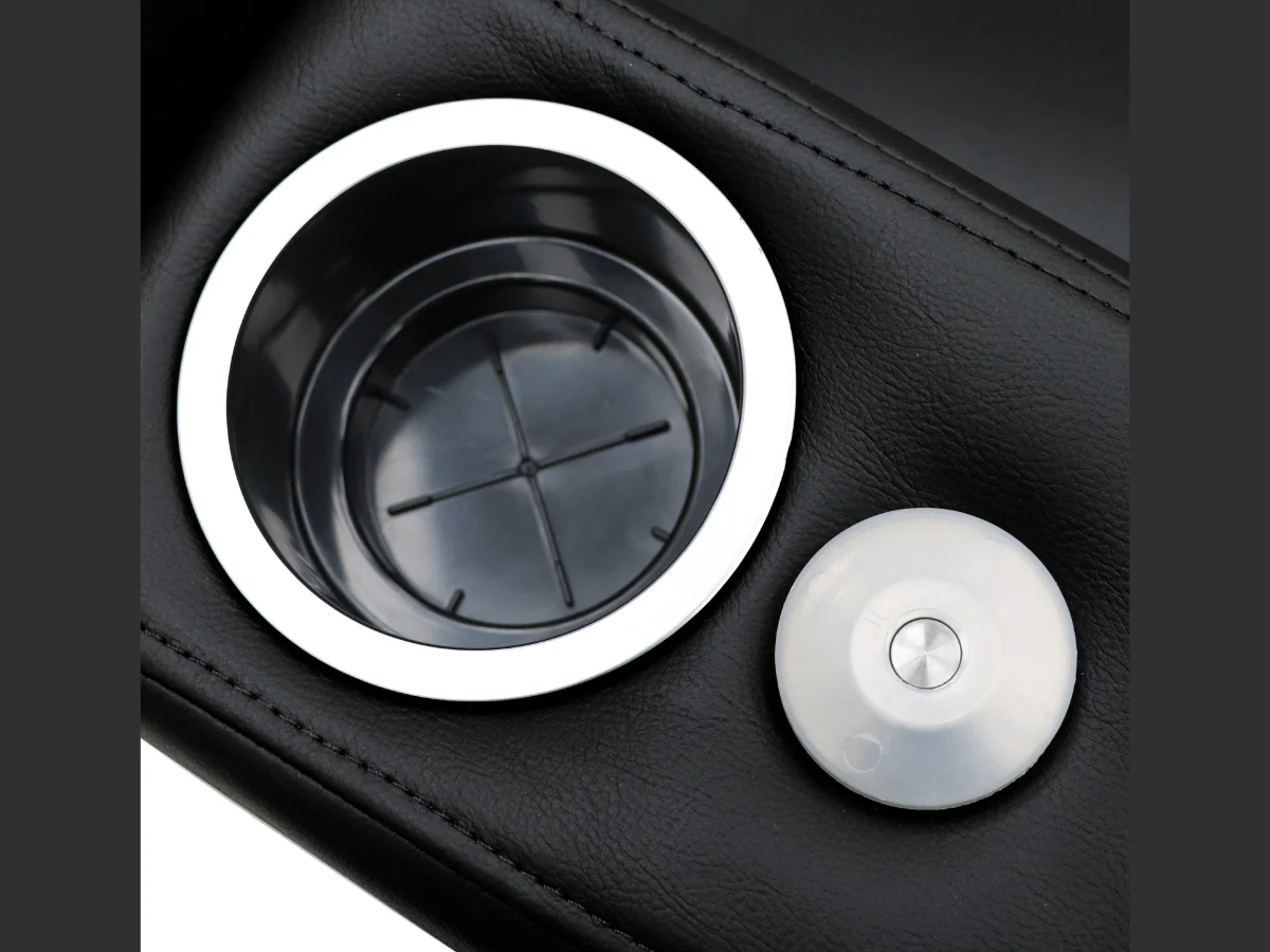 Tech 8 Smart Black 2 Seater Electric Recliner Sofa Aire Leather - Image 8