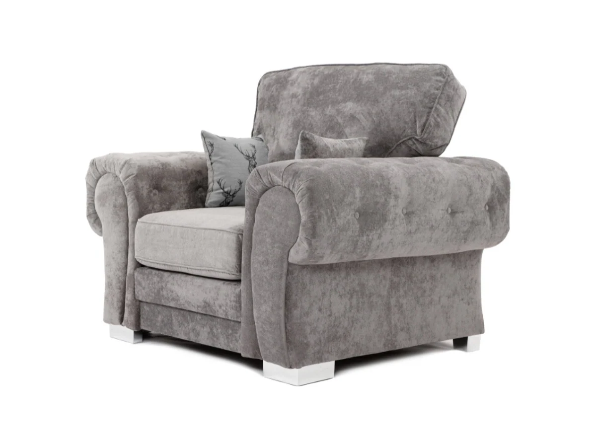 Verona Armchair Grey - Image 3