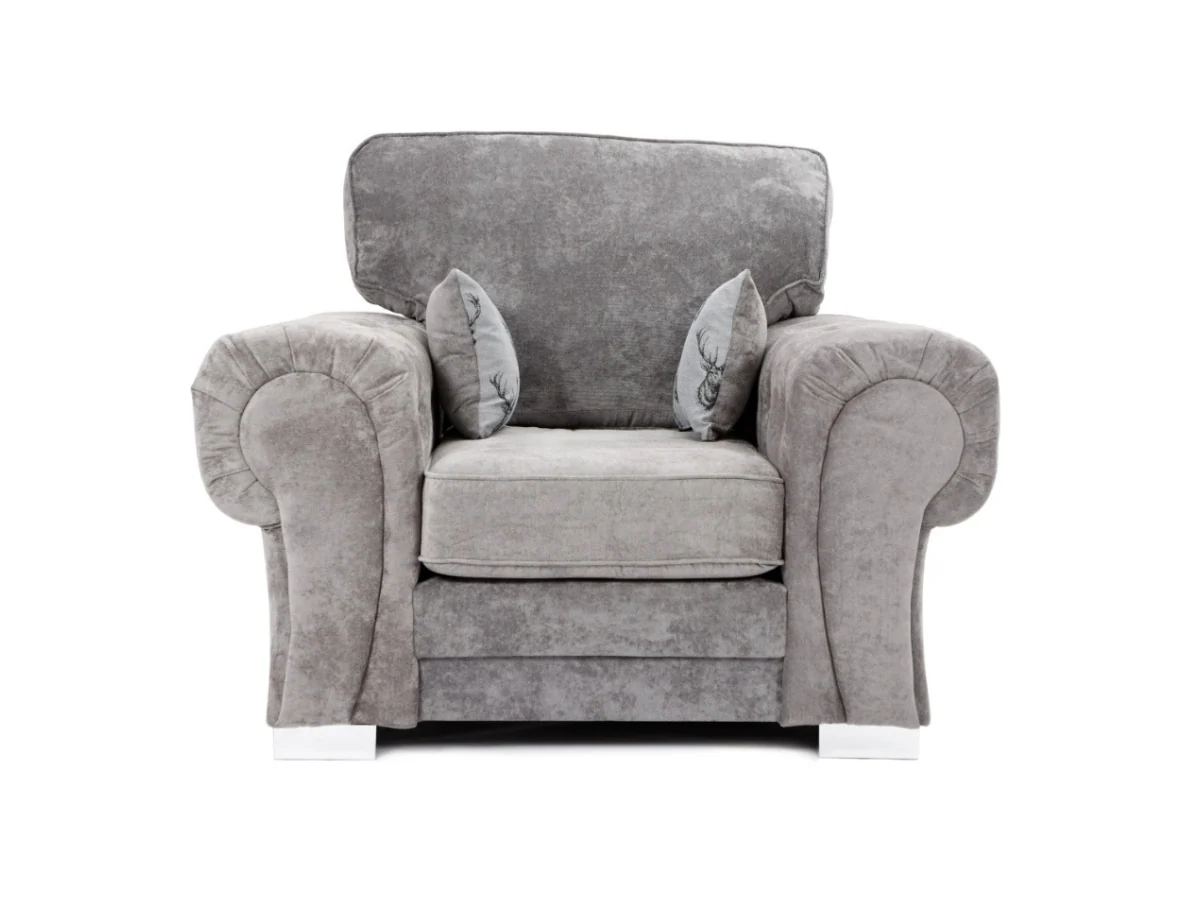 Verona Armchair Grey - Image 4