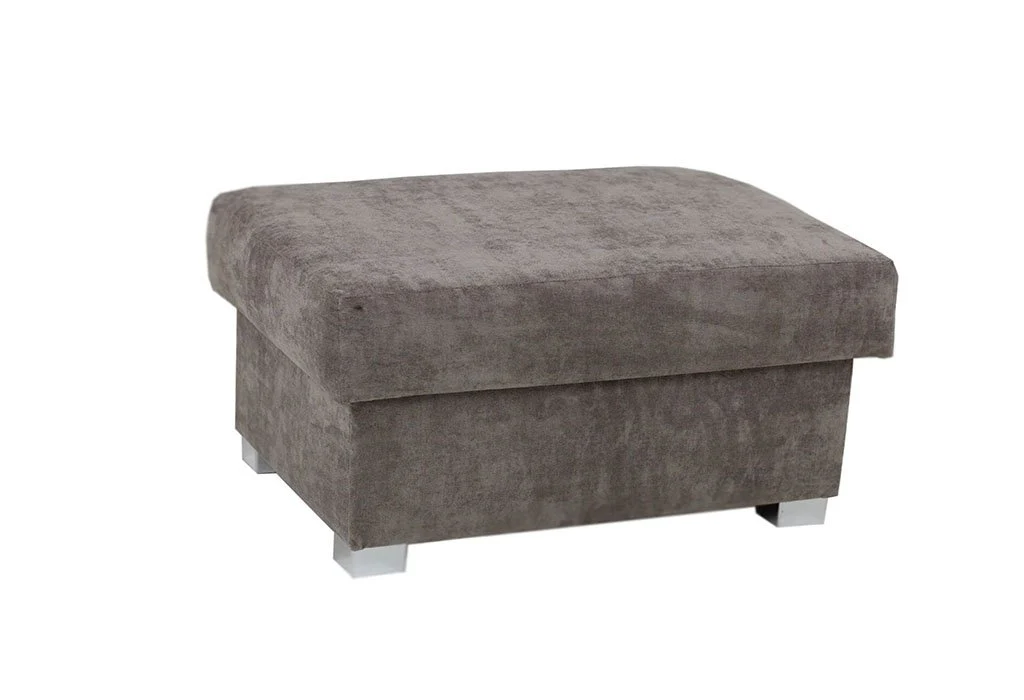 Verona Footstool Storage Grey - Image 3