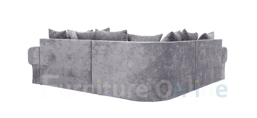 Verona Modular Corner Sofa Scatter Back Grey - Image 6