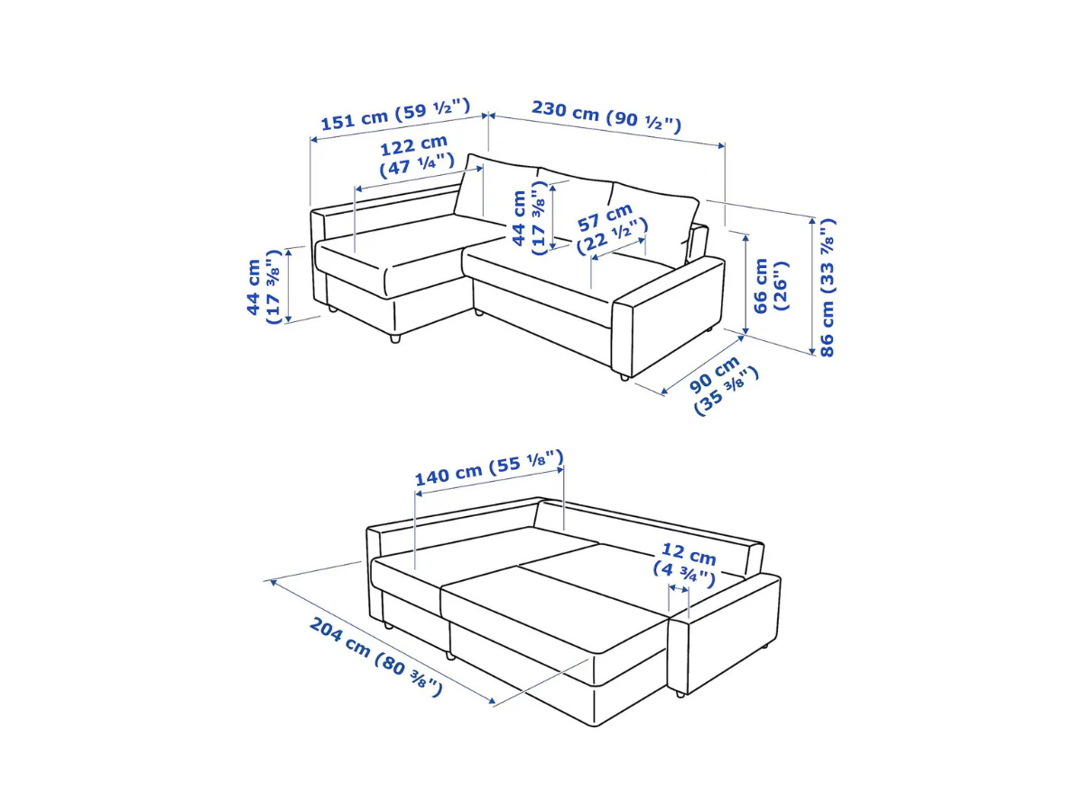 Veronica Pull Out Sofa Bed with Storage Universal Left and Right Hand - Image 12