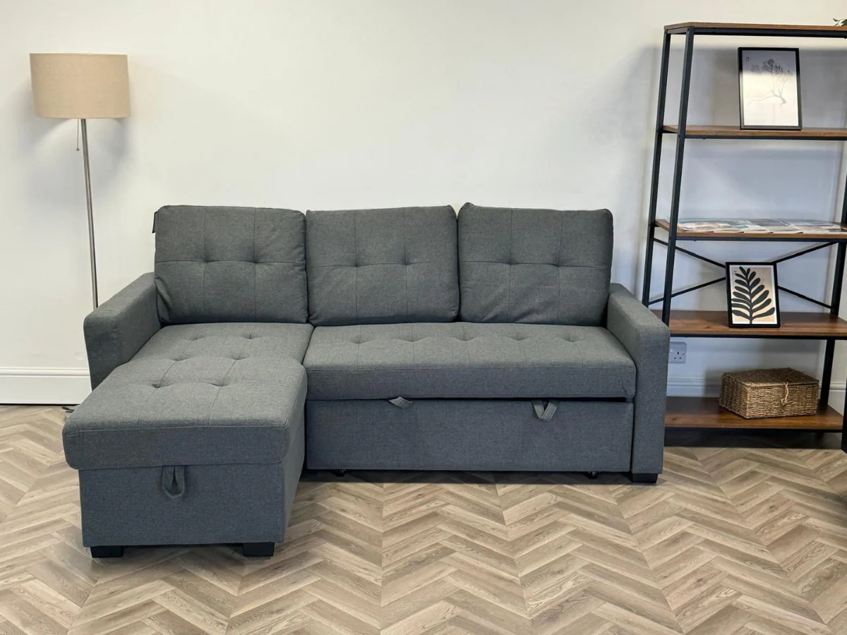 Veronica Pull Out Sofa Bed with Storage Universal Left and Right Hand - Image 3